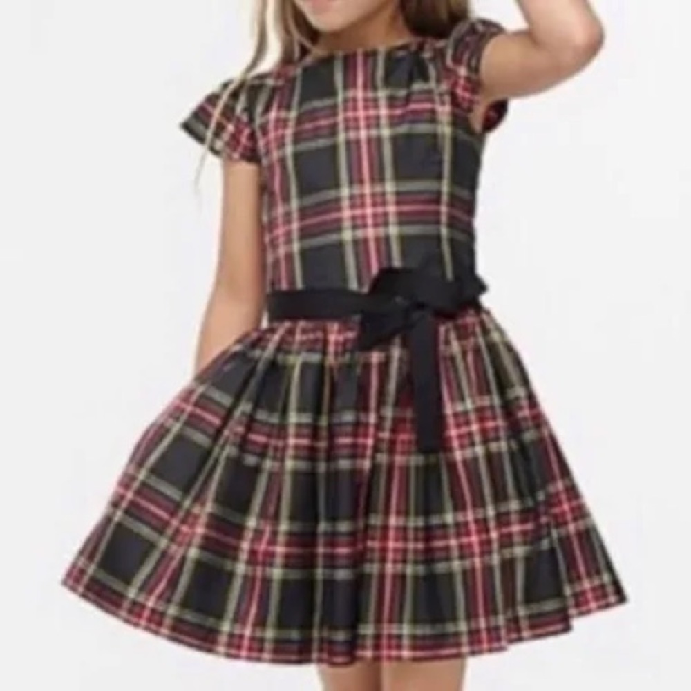 J. Crew CREWCUTS black-red plaid dress - 5